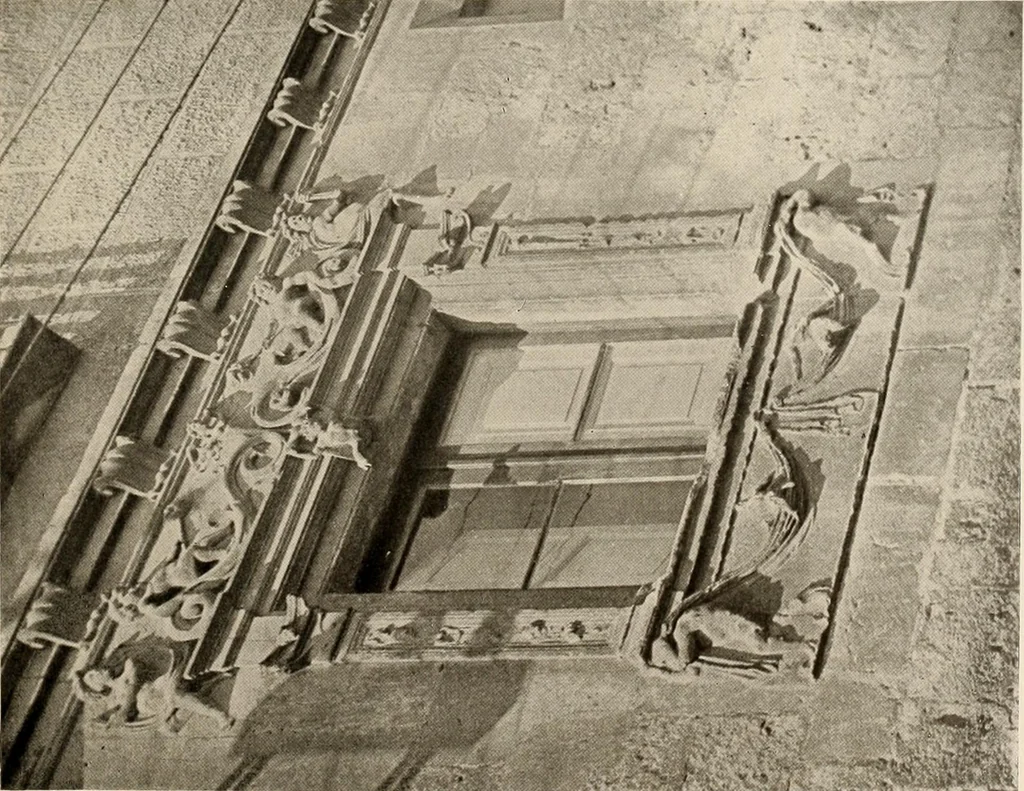 An illustration from The renaissance architectvre of central and northern Spain, a collection of photographs and measvred drawings,, 1920, leaf 80