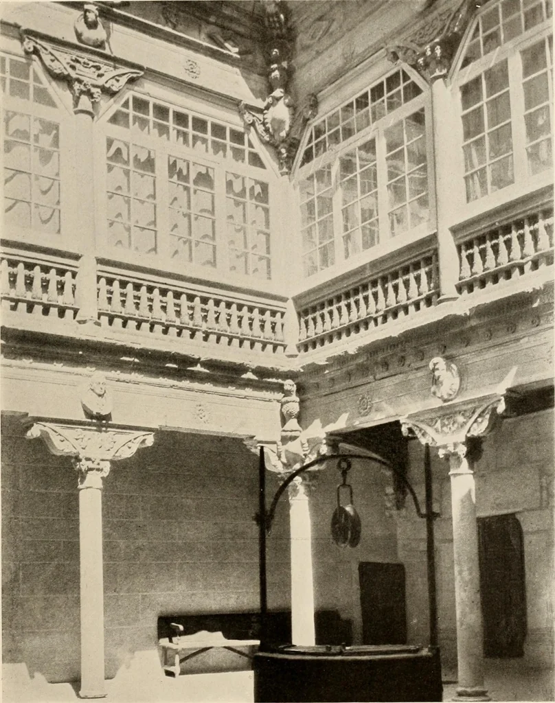 An illustration from The renaissance architectvre of central and northern Spain, a collection of photographs and measvred drawings,, 1920, leaf 84
