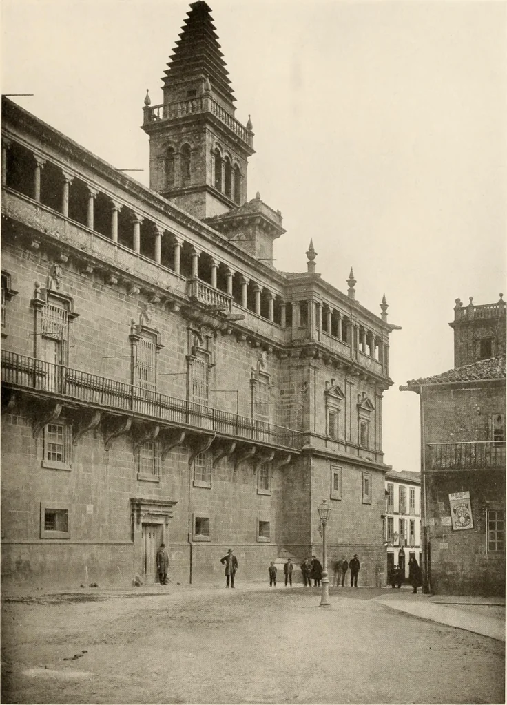 An illustration from The renaissance architectvre of central and northern Spain, a collection of photographs and measvred drawings,, 1920, leaf 92