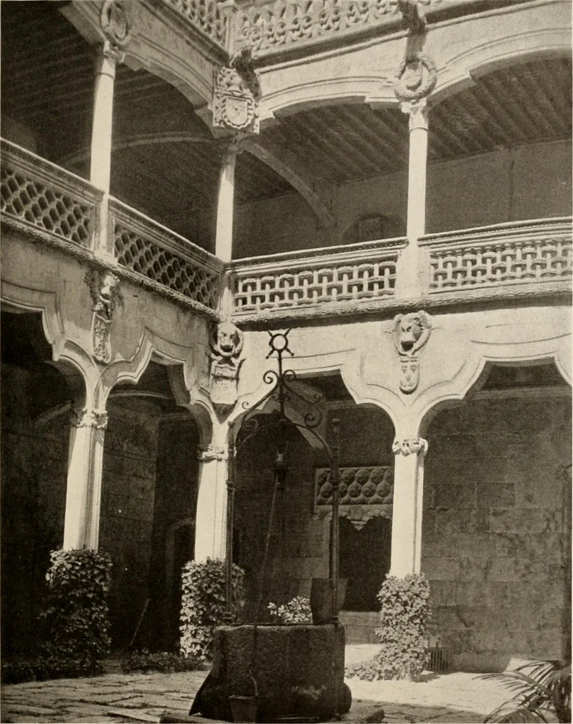 An illustration from The renaissance architectvre of central and northern Spain, a collection of photographs and measvred drawings,, 1920, leaf 96