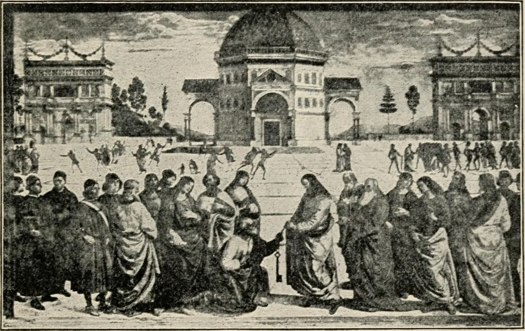 An illustration from Renaissance and modern art, 1908, leaf 126