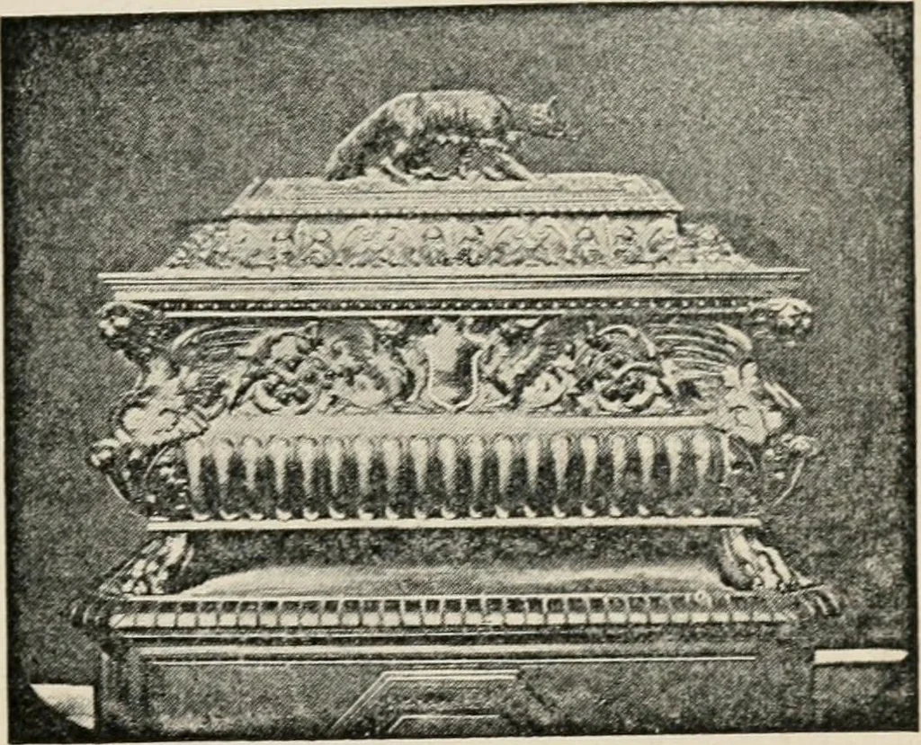 An illustration from Renaissance and modern art, 1908, leaf 38