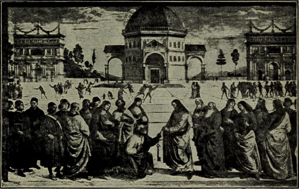 An illustration from Renaissance and modern art :, 1913, leaf 128
