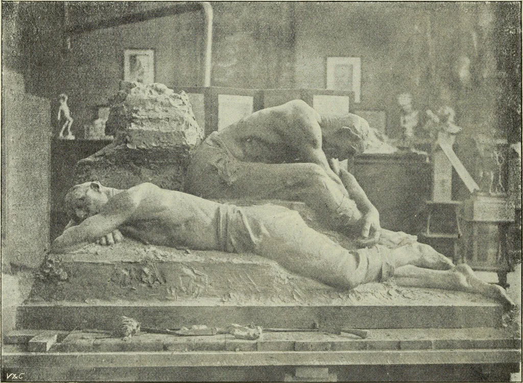 An illustration from The renaissance of sculpture in Belgium, 1895, leaf 35