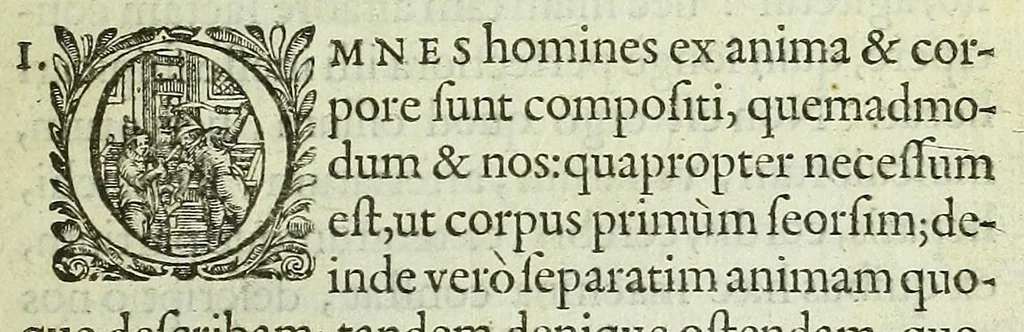 An illustration from Renatus des Cartes De homine figuris /, 1664, leaf 47