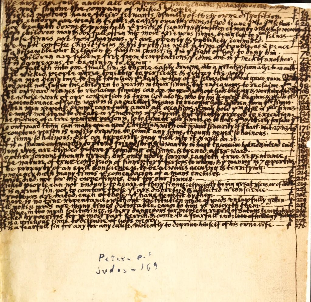An illustration from The repentance of Peter and Iudas : Together with the frailtie of the faithfull and the fearefull ende of wicked hypocrites, 1612, leaf 2