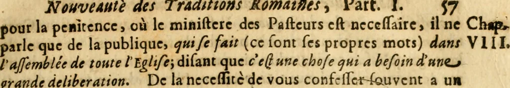 An illustration from Replique de Iean Daille aux deux livres que Messieurs Adam et Cottiby ont publiez contre luy., 1669, leaf 150