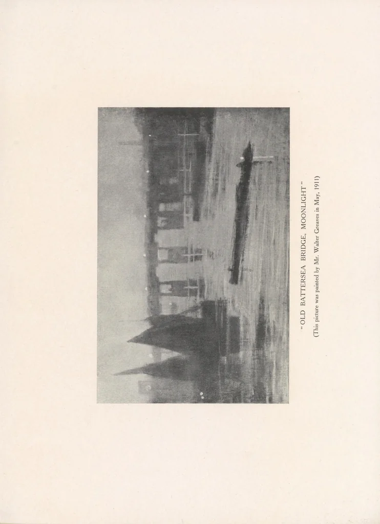 An illustration from A reply to an attack made by one of Whistler's biographers on a pupil of Whistler, Mr. Walter Greaves, and his works, 1911, leaf 93