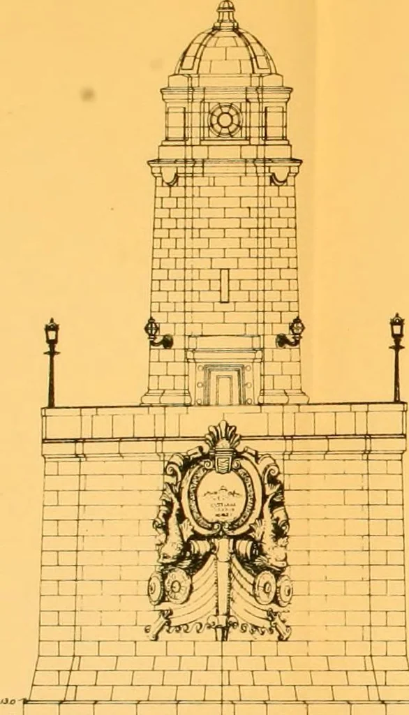 An illustration from Report of the Cambridge bridge commission and report of the chief engineer upon the construction of Cambridge bridge, 1909, leaf 122