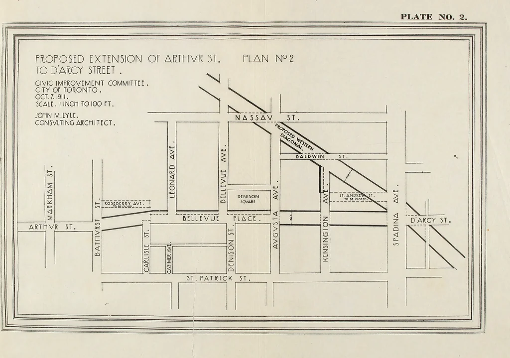 An illustration from Report of the Civic Improvement Committee for the City of Toronto, 1911, 1911, leaf 12