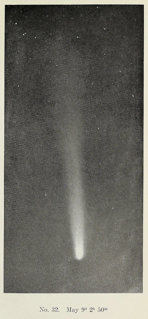 An illustration from Report of Comet Committee 1909-1913 : with index catalogue of all photographs of Halley's Comet, 1915, leaf 81