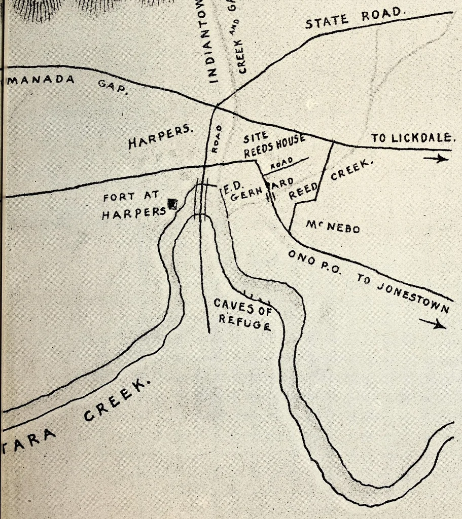 An illustration from Report of the Commission to locate the site of the frontier forts of Pennsylvania .., 1916, leaf 103