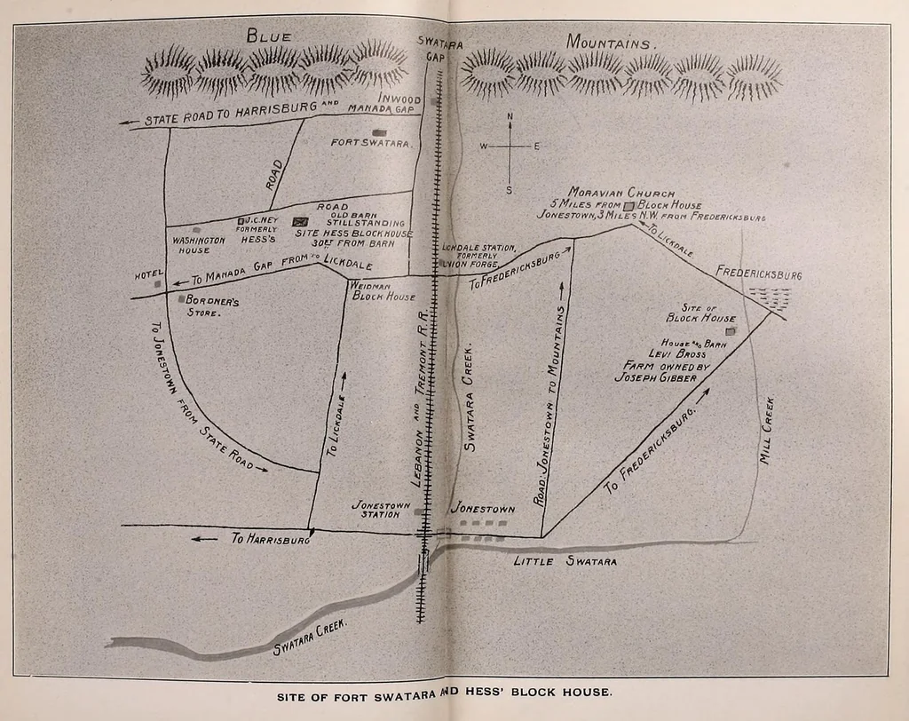An illustration from Report of the Commission to locate the site of the frontier forts of Pennsylvania .., 1916, leaf 115