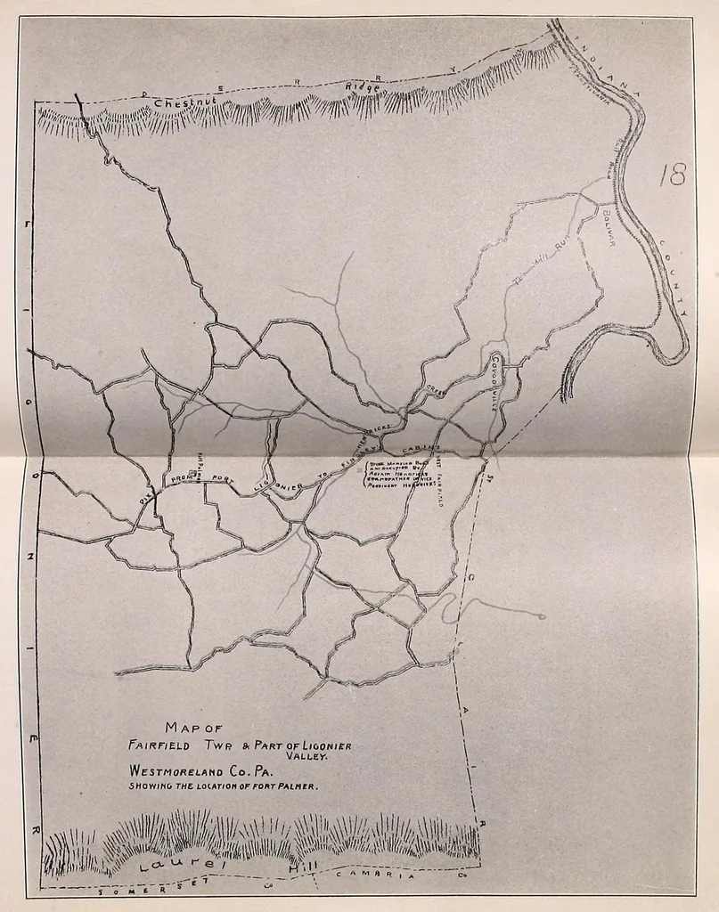 An illustration from Report of the Commission to locate the site of the frontier forts of Pennsylvania .., 1916, leaf 449