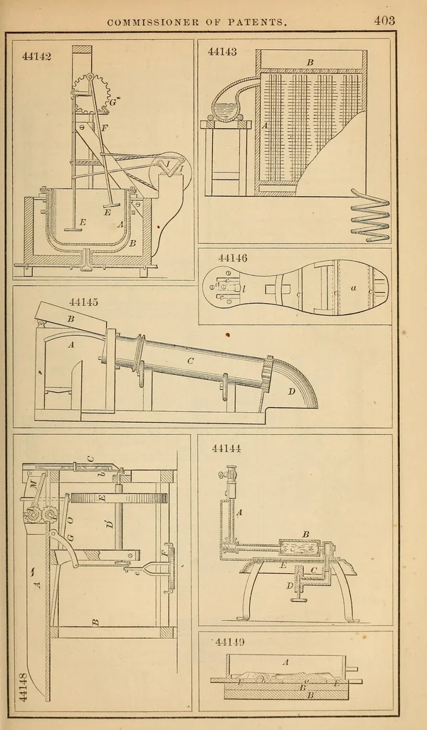 An illustration from Report of the Commissioner of Patents for the year .., 1849, leaf 413