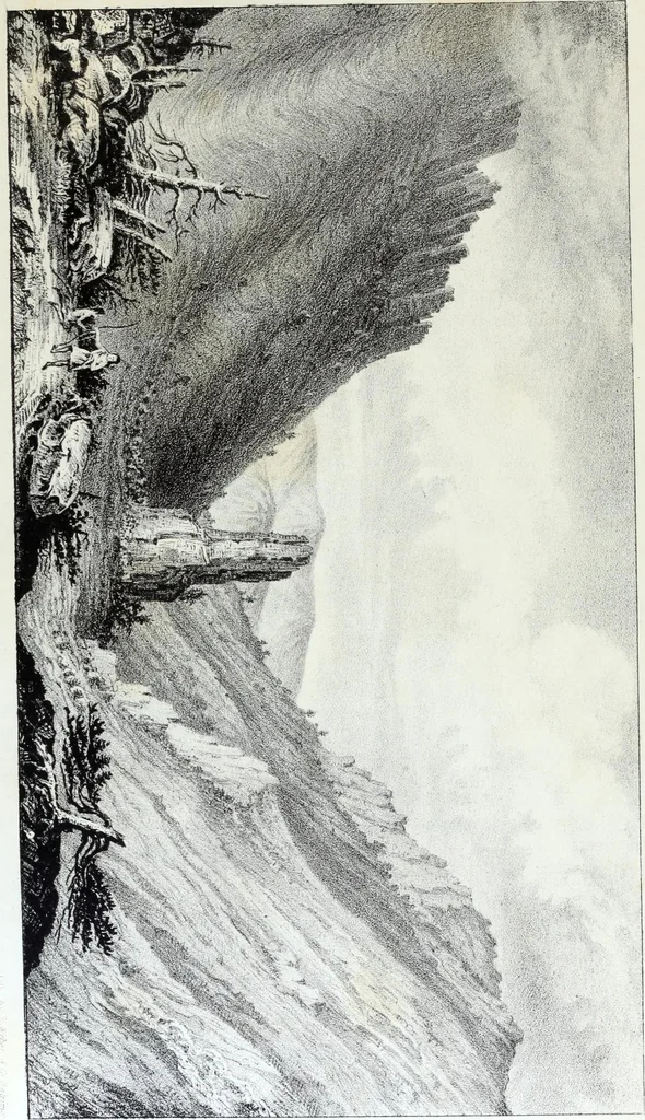 An illustration from Report of the exploring expedition to the Rocky Mountains in the year 1842 : and to Oregon and north California in the years 1843-44, 1845, leaf 166