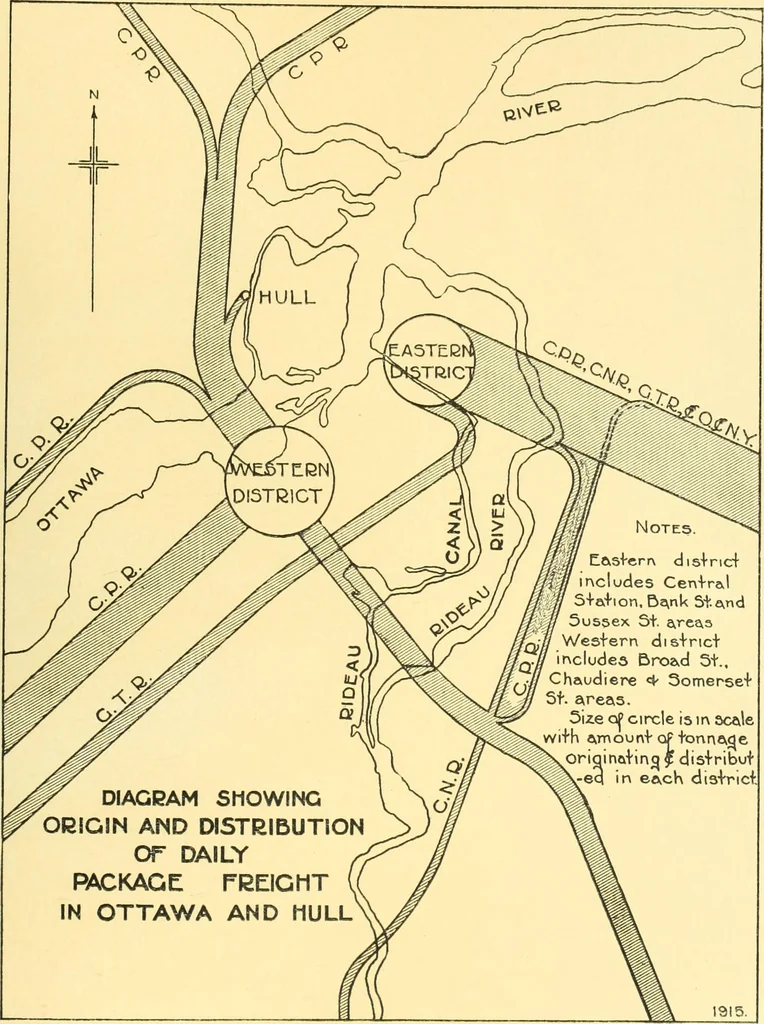 An illustration from Report of the Federal plan commission on a general plan for the cities of Ottawa and Hull ... 1915, 1916, leaf 116