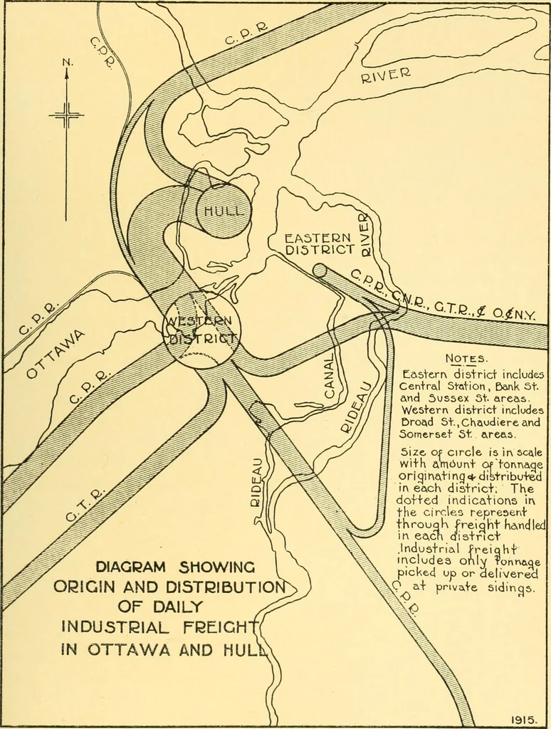 An illustration from Report of the Federal plan commission on a general plan for the cities of Ottawa and Hull ... 1915, 1916, leaf 120