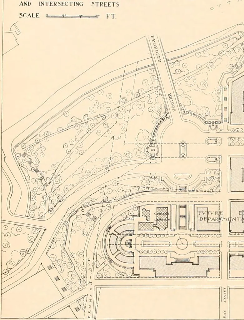 An illustration from Report of the Federal plan commission on a general plan for the cities of Ottawa and Hull ... 1915, 1916, leaf 158