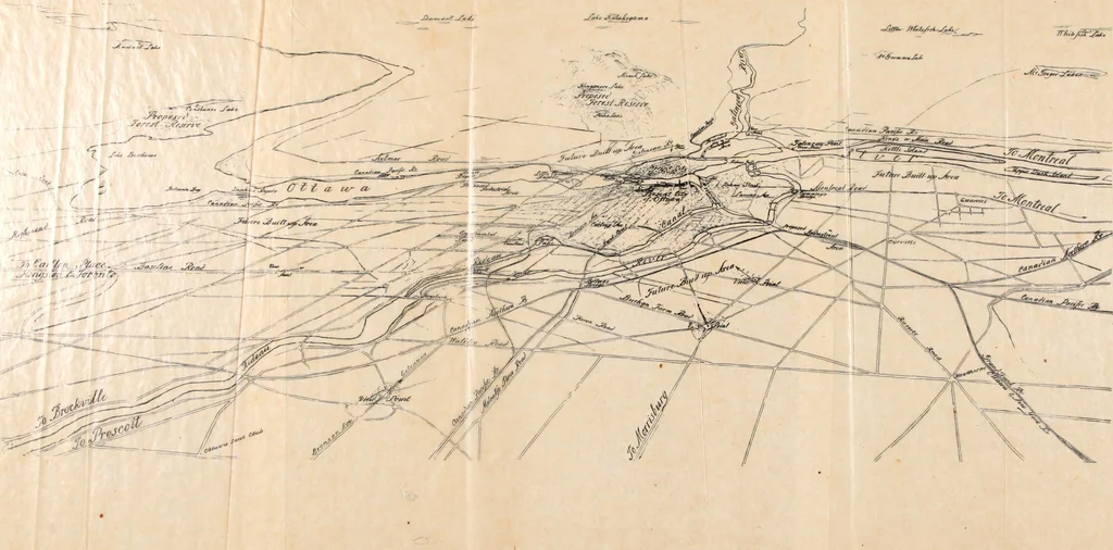 An illustration from Report of the Federal plan commission on a general plan for the cities of Ottawa and Hull ... 1915, 1916, leaf 9