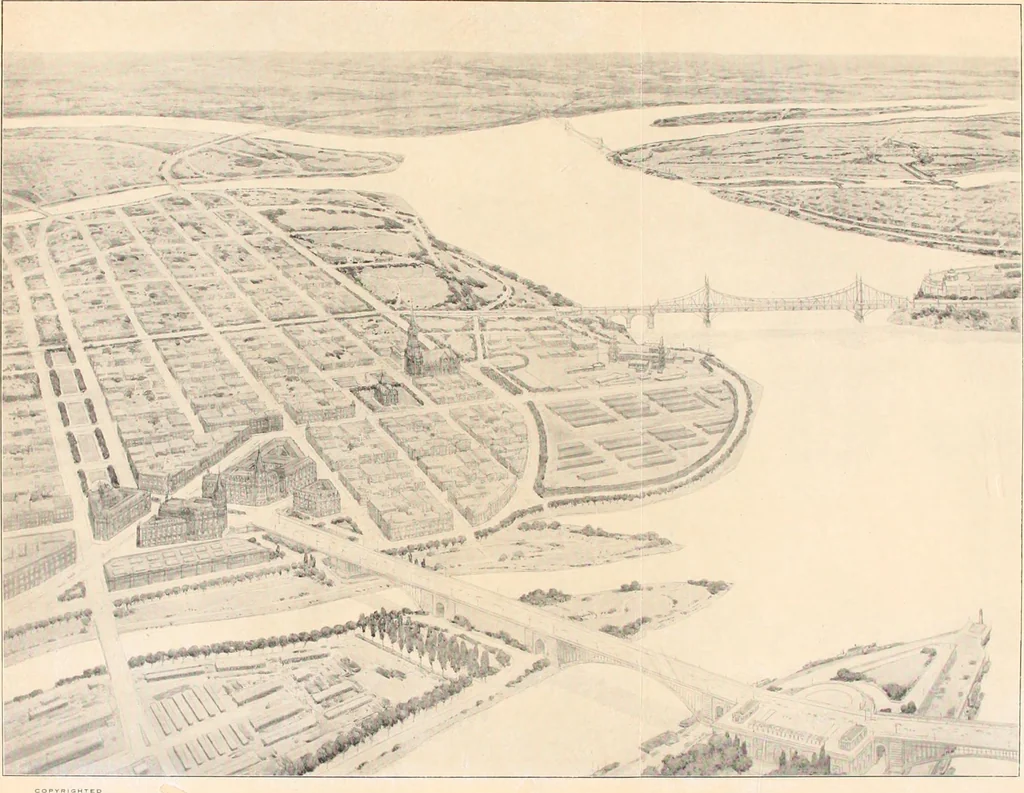 An illustration from Report of the Federal plan commission on a general plan for the cities of Ottawa and Hull ... 1915, 1916, leaf 90