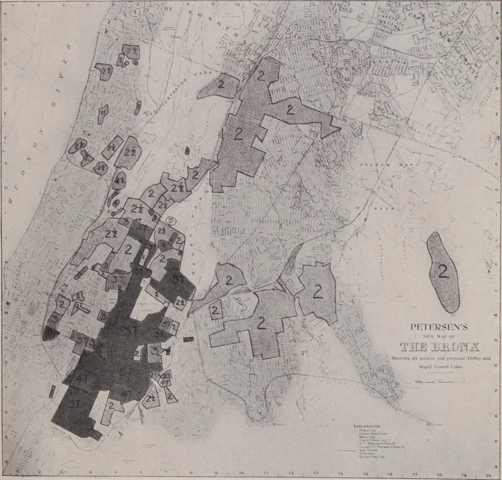 An illustration from Report of the Heights of Buildings Commission to the Committee on the Height, Size and Arrangement of Buildings of the Board of Estimate and Apportionment of the city of New York, 1913, leaf 54
