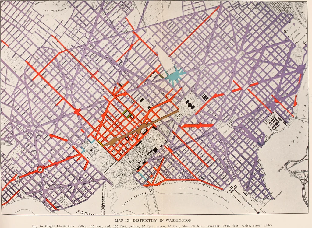 An illustration from Report of the Heights of Buildings Commission to the Committee on the Height, Size and Arrangement of Buildings of the Board of Estimate and Apportionment of the city of New York, 1913, leaf 68