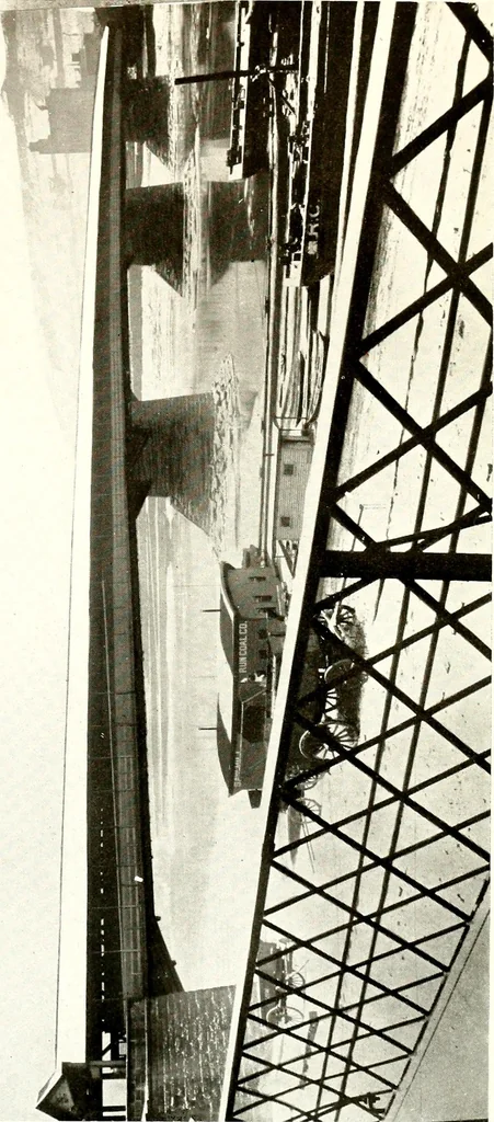 An illustration from Report of the Special Committee on Free Bridges, giving a review of the work of the committee towards securing the freeing of the bridges across the Allegehny River, 1911, leaf 15