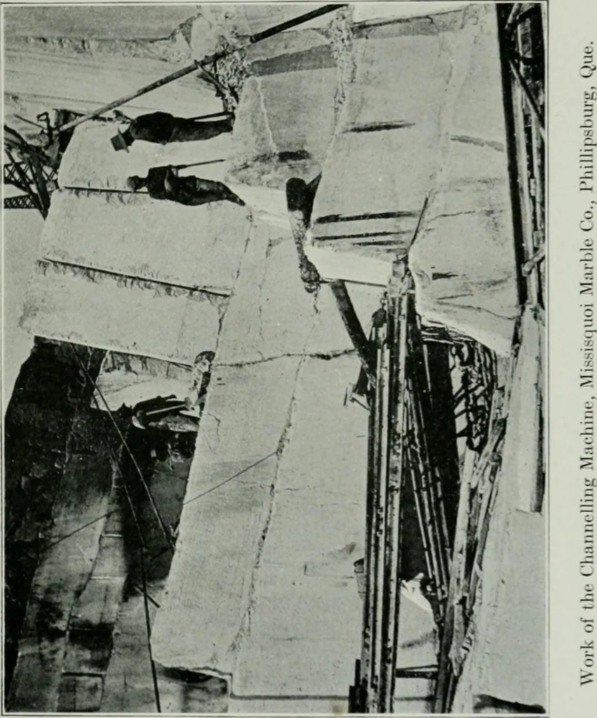 An illustration from Report on the building and ornamental stones of Canada, 1912, leaf 182