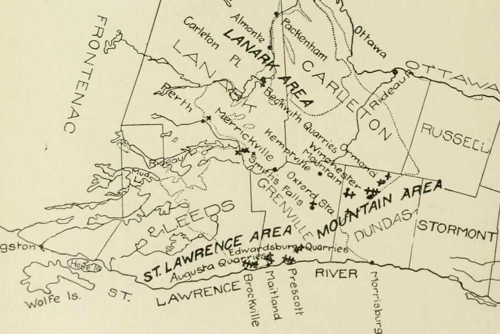 An illustration from Report on the building and ornamental stones of Canada, 1912, leaf 281