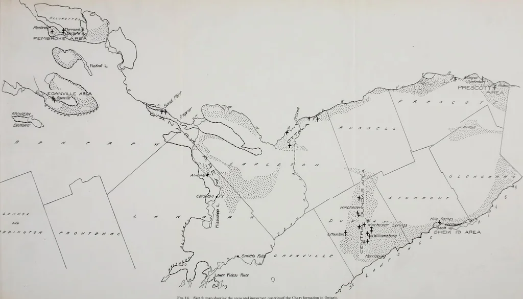 An illustration from Report on the building and ornamental stones of Canada, 1912, leaf 297