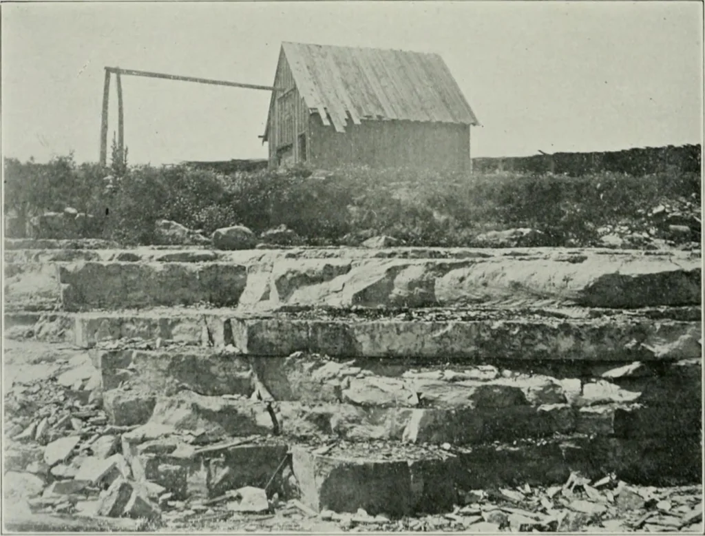 An illustration from Report on the building and ornamental stones of Canada, 1912, leaf 360