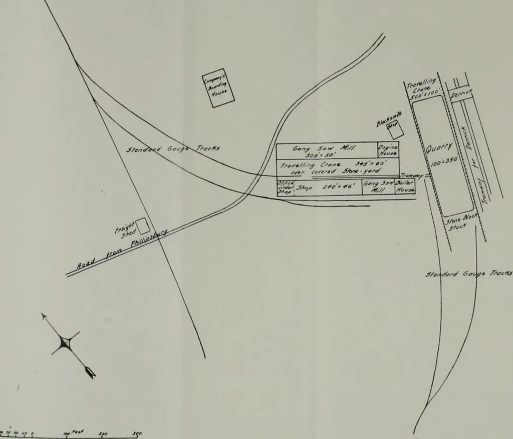 An illustration from ... Report on the building and ornamental stones of Canada, vol. I-V, 1912, leaf 181