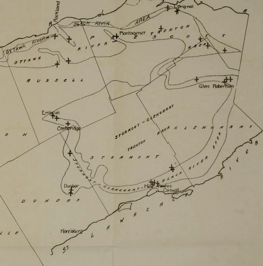 An illustration from ... Report on the building and ornamental stones of Canada, vol. I-V, 1912, leaf 317
