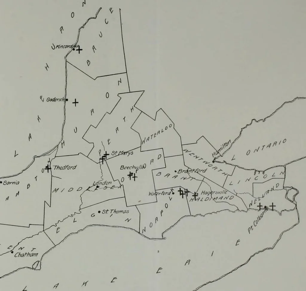 An illustration from ... Report on the building and ornamental stones of Canada, vol. I-V, 1912, leaf 427