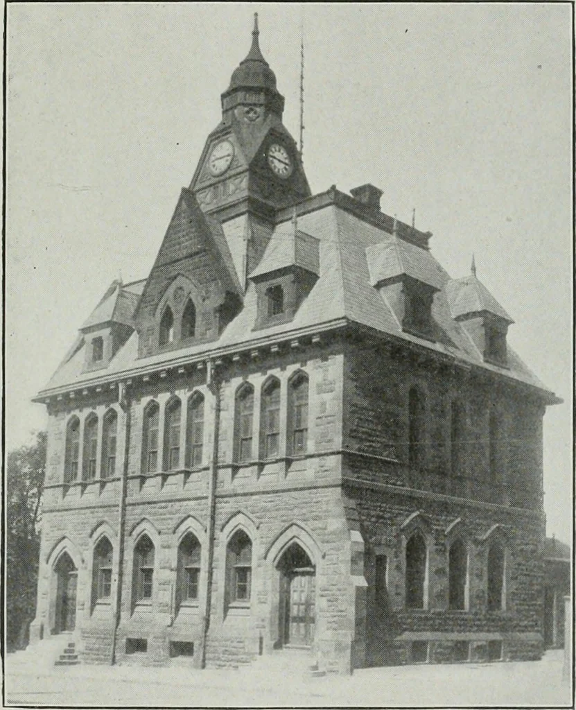 An illustration from ... Report on the building and ornamental stones of Canada, vol. I-V, 1912, leaf 104