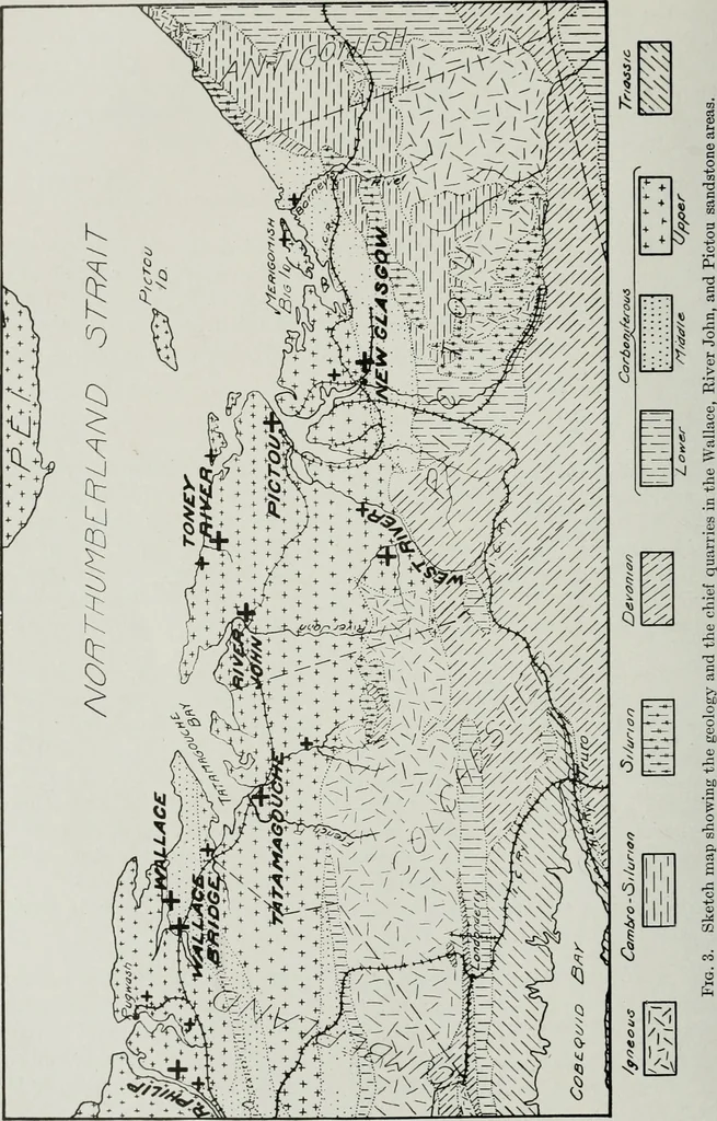 An illustration from ... Report on the building and ornamental stones of Canada, vol. I-V, 1912, leaf 125