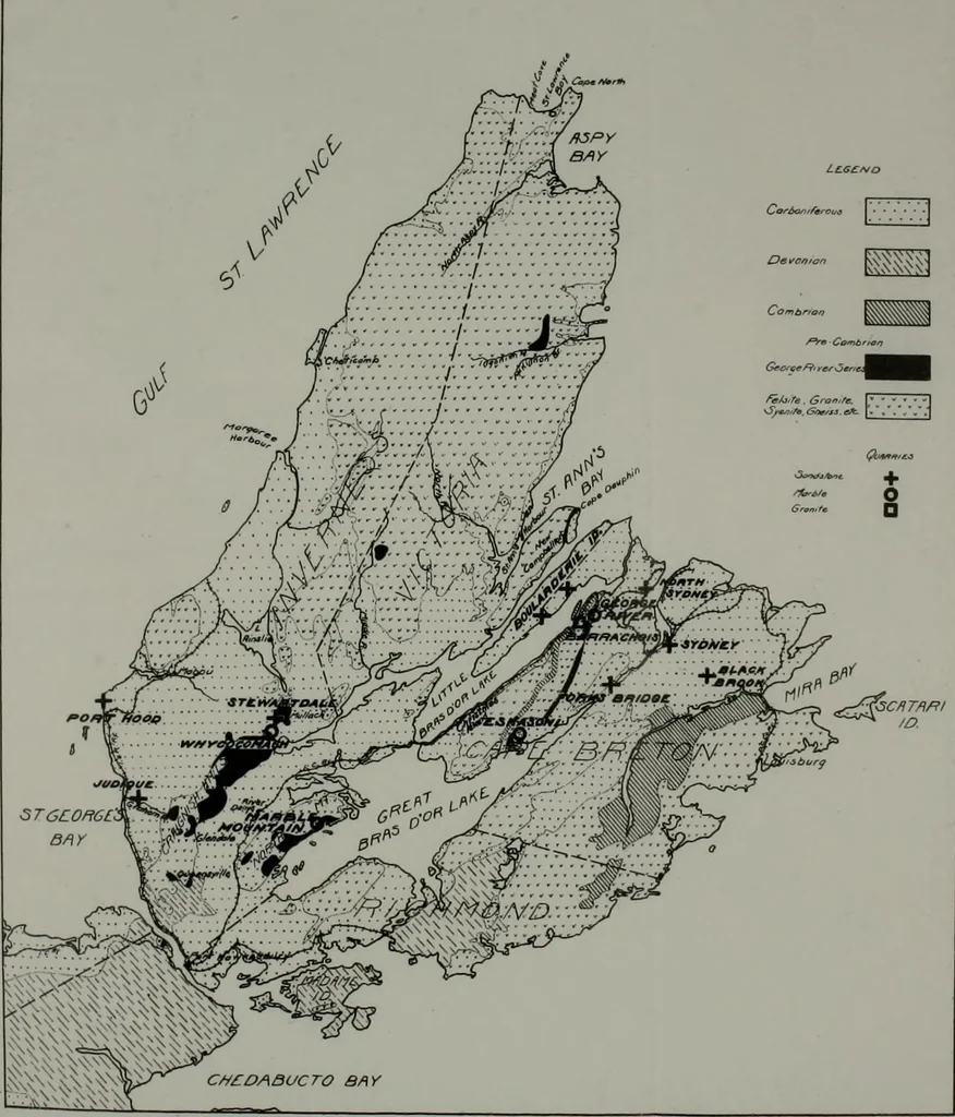 An illustration from ... Report on the building and ornamental stones of Canada, vol. I-V, 1912, leaf 151
