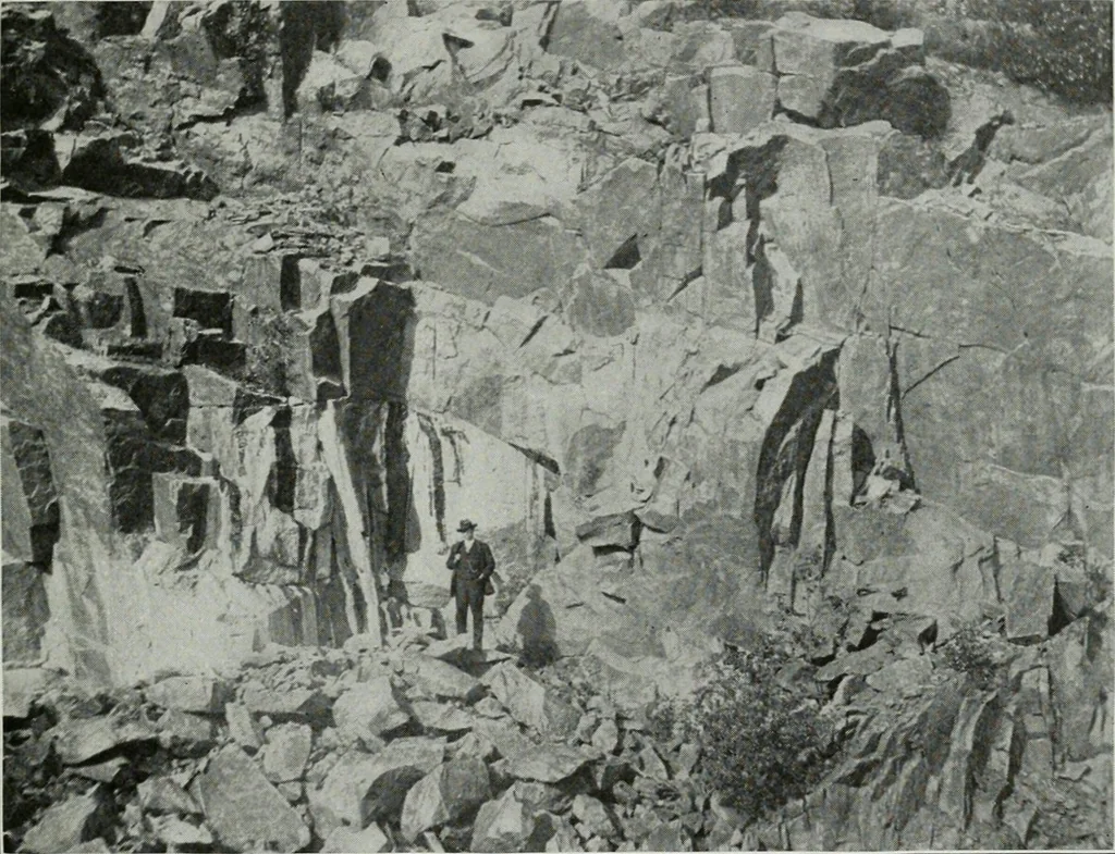 An illustration from ... Report on the building and ornamental stones of Canada, vol. I-V, 1912, leaf 176
