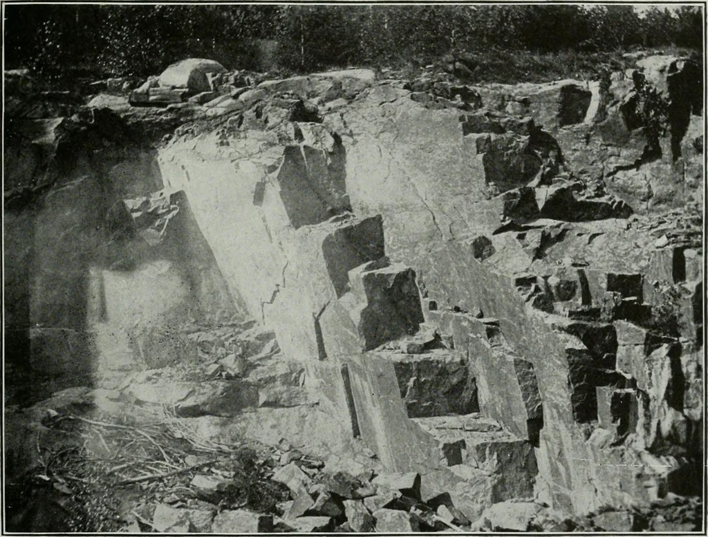 An illustration from ... Report on the building and ornamental stones of Canada, vol. I-V, 1912, leaf 178