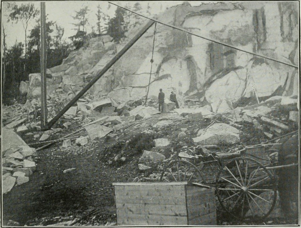 An illustration from ... Report on the building and ornamental stones of Canada, vol. I-V, 1912, leaf 190