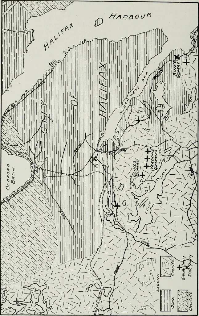 An illustration from ... Report on the building and ornamental stones of Canada, vol. I-V, 1912, leaf 221