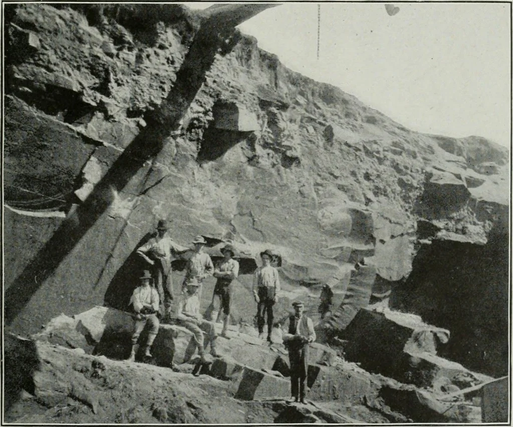 An illustration from ... Report on the building and ornamental stones of Canada, vol. I-V, 1912, leaf 54
