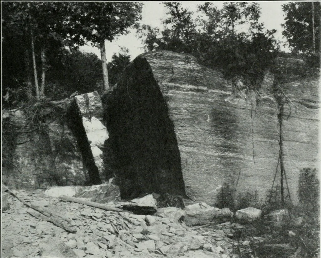 An illustration from ... Report on the building and ornamental stones of Canada, vol. I-V, 1912, leaf 114