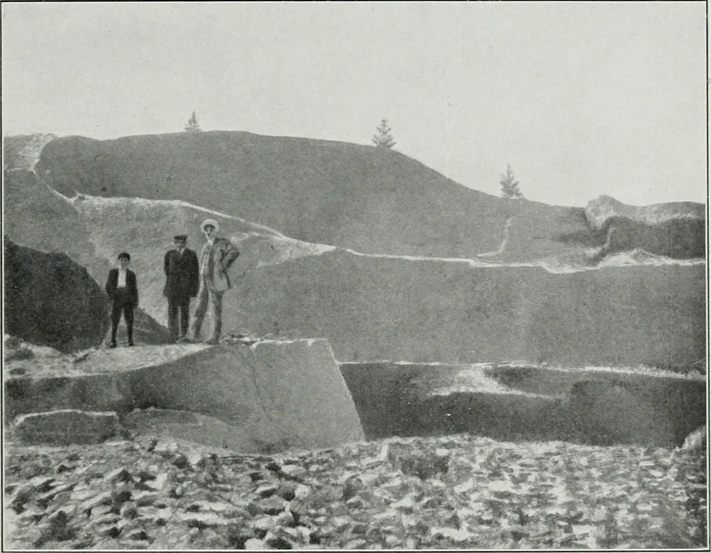 An illustration from ... Report on the building and ornamental stones of Canada, vol. I-V, 1912, leaf 202