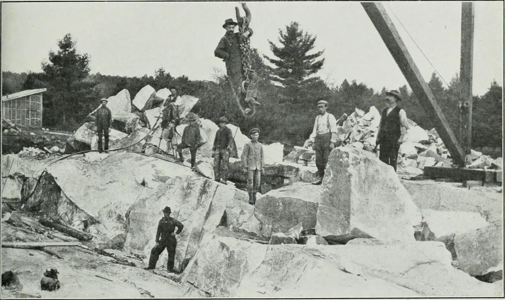 An illustration from ... Report on the building and ornamental stones of Canada, vol. I-V, 1912, leaf 286