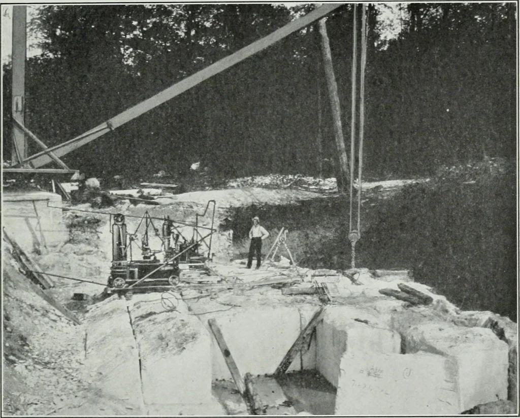 An illustration from ... Report on the building and ornamental stones of Canada, vol. I-V, 1912, leaf 302