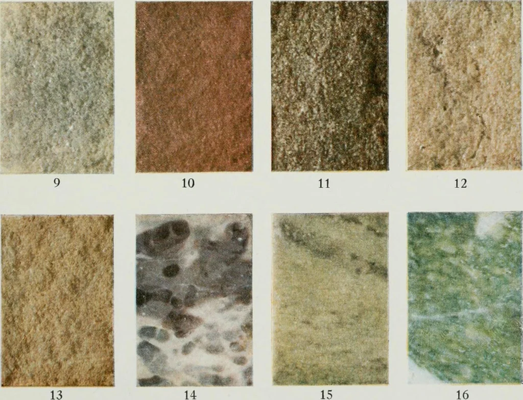 An illustration from ... Report on the building and ornamental stones of Canada, vol. I-V, 1912, leaf 400
