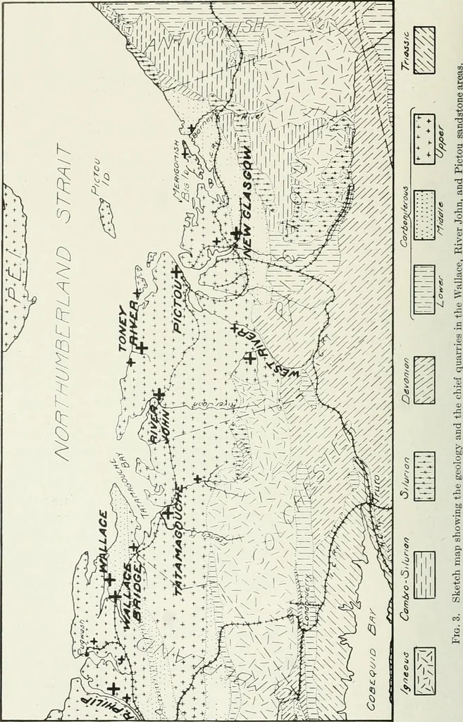 An illustration from Report on the building and ornamental stones of Canada, 1912, leaf 123