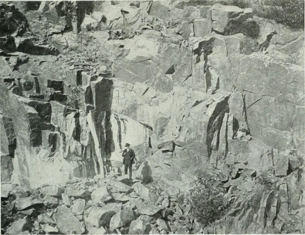 An illustration from Report on the building and ornamental stones of Canada, 1912, leaf 174